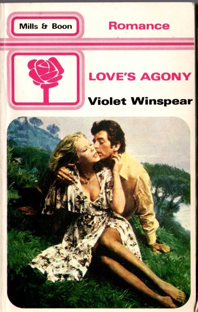 Violet Winspear  LOVE'S AGONY front book cover image