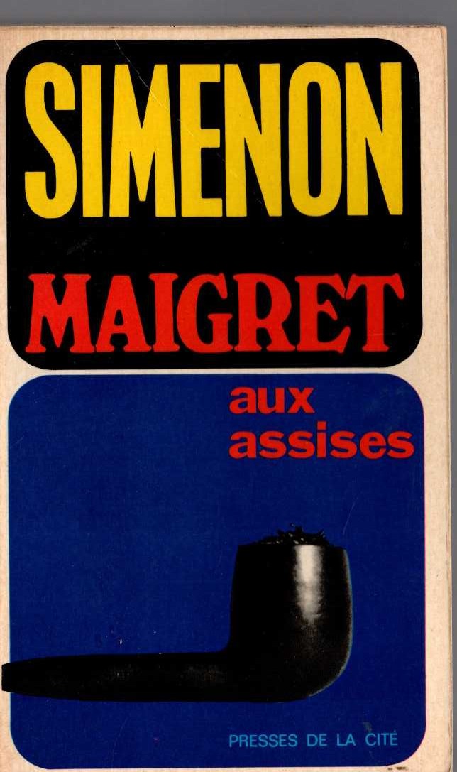 Georges Simenon  MAIGRET AUX ASSISES front book cover image