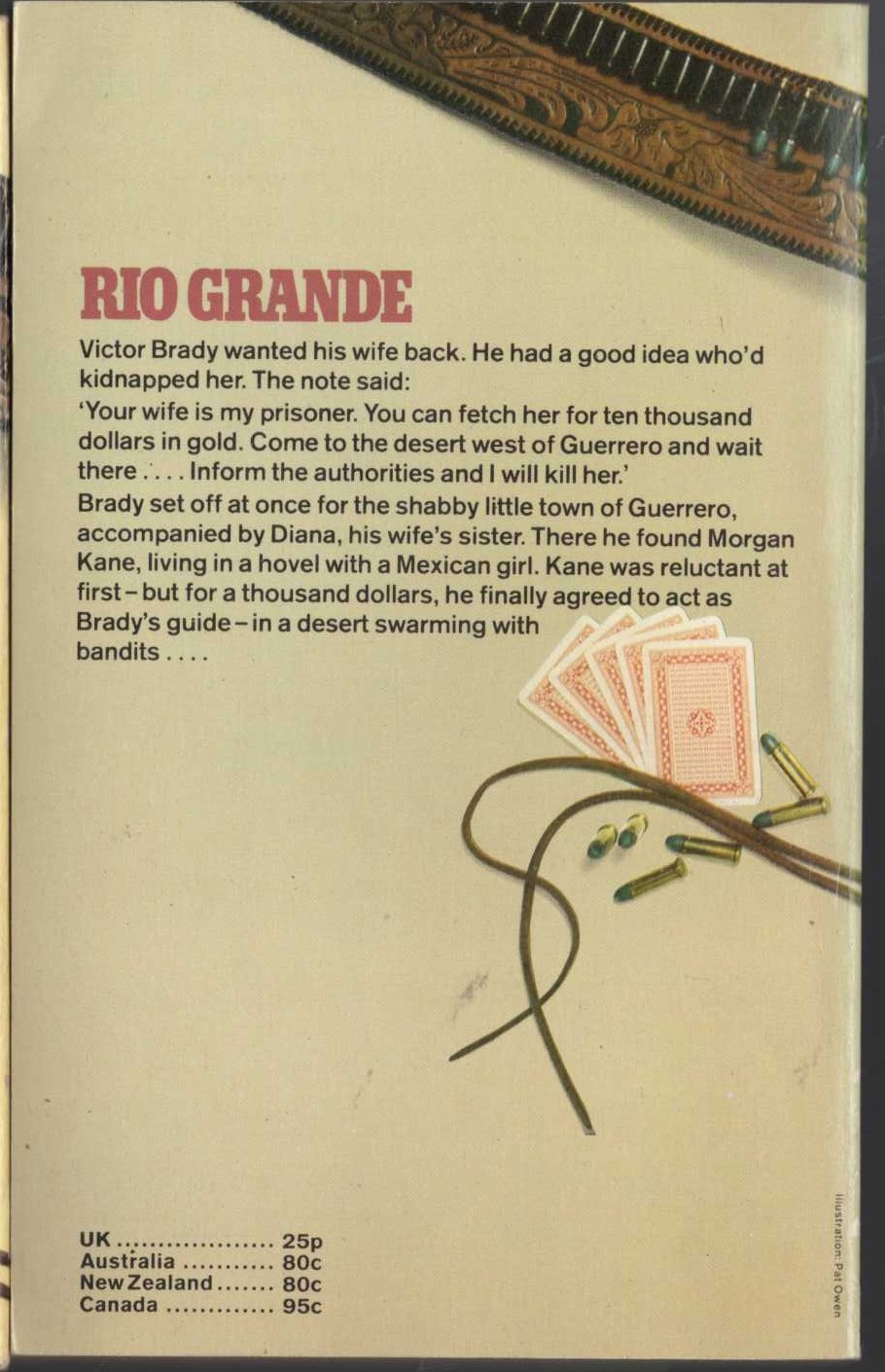 Louis Masterson  RIO GRANDE magnified rear book cover image