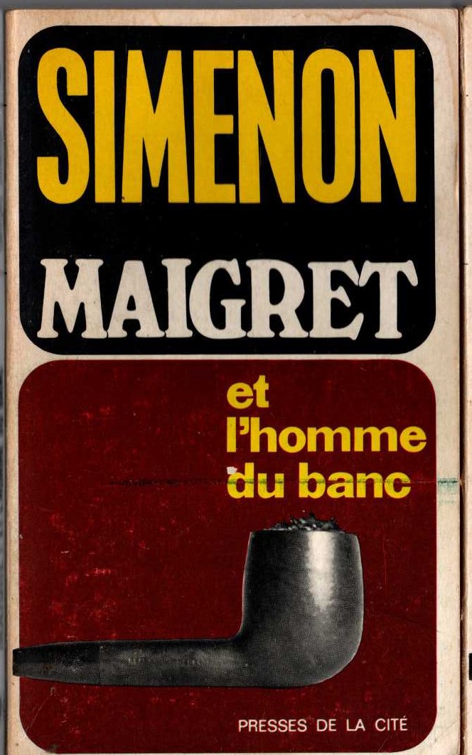 Georges Simenon  MAIGRET ET L'HOMME DU BANC front book cover image