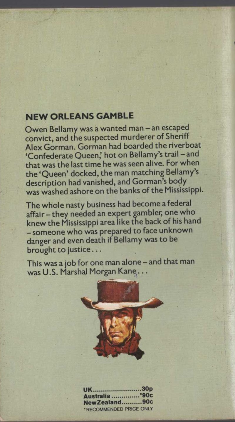 Louis Masterson  NEW ORLEANS GAMBLE magnified rear book cover image