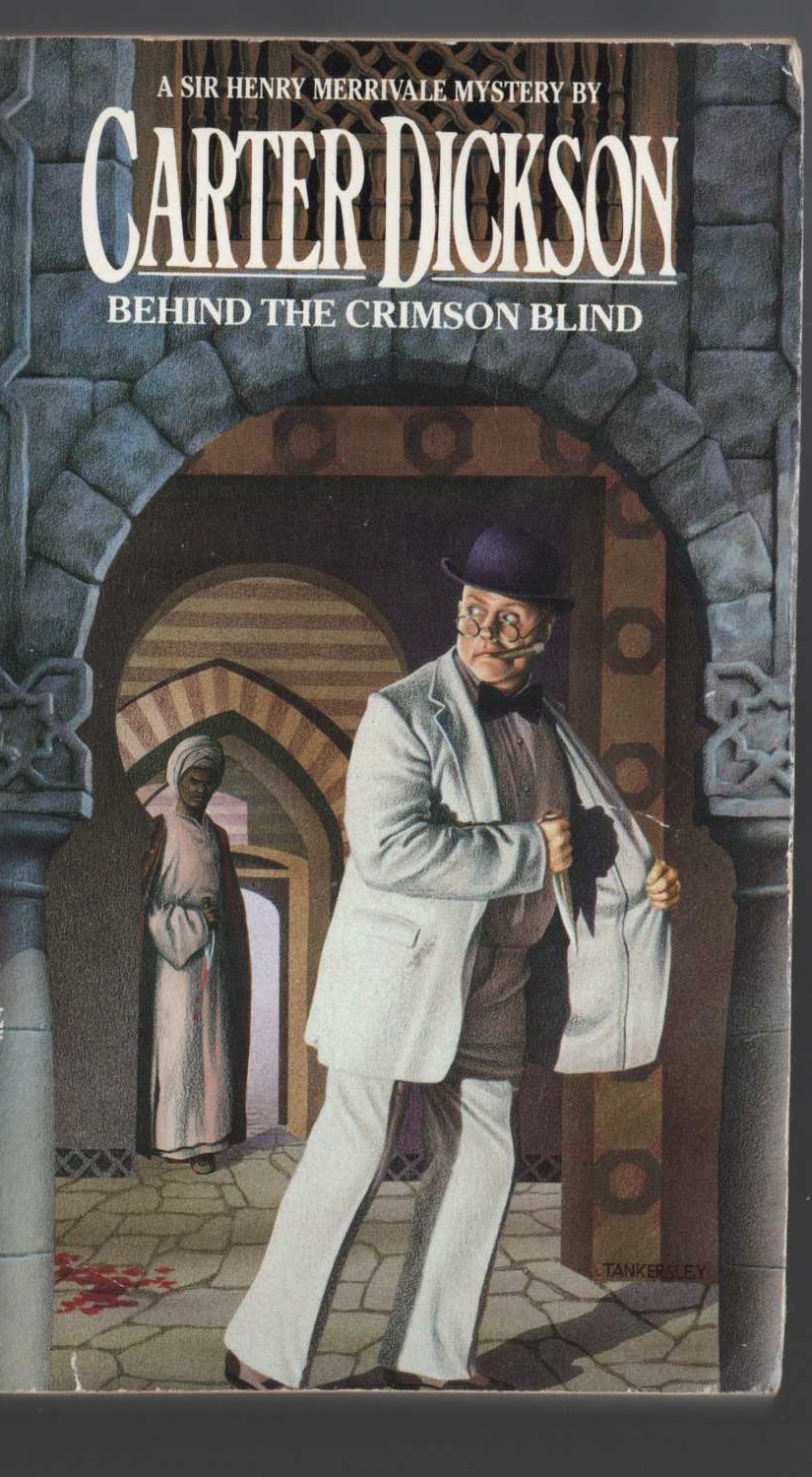 Carter Dickson  BEHIND THE CRIMSON BLIND front book cover image