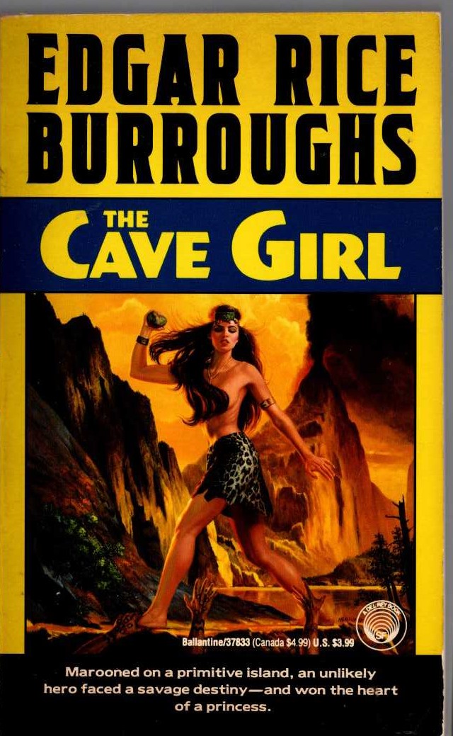 Edgar Rice Burroughs  THE CAVE GIRL front book cover image
