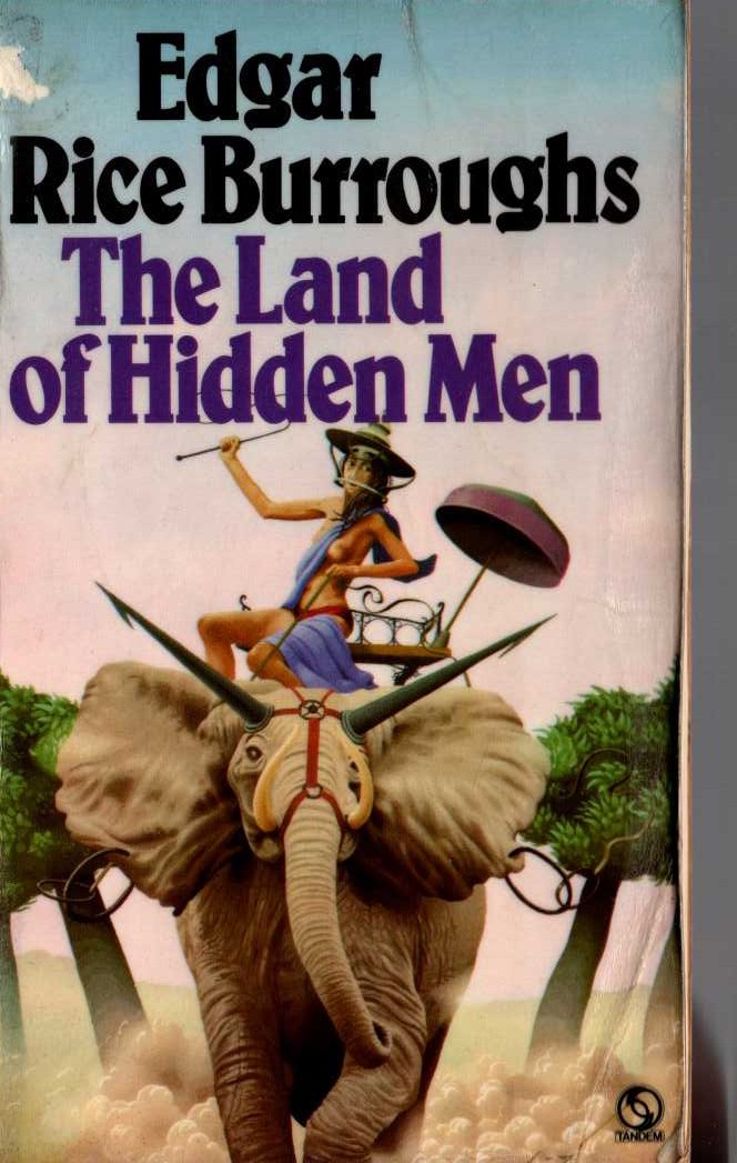 Edgar Rice Burroughs  THE LAND OF HIDDEN MEN front book cover image