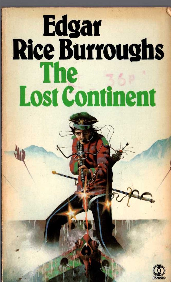 Edgar Rice Burroughs  THE LOST CONTINENT front book cover image