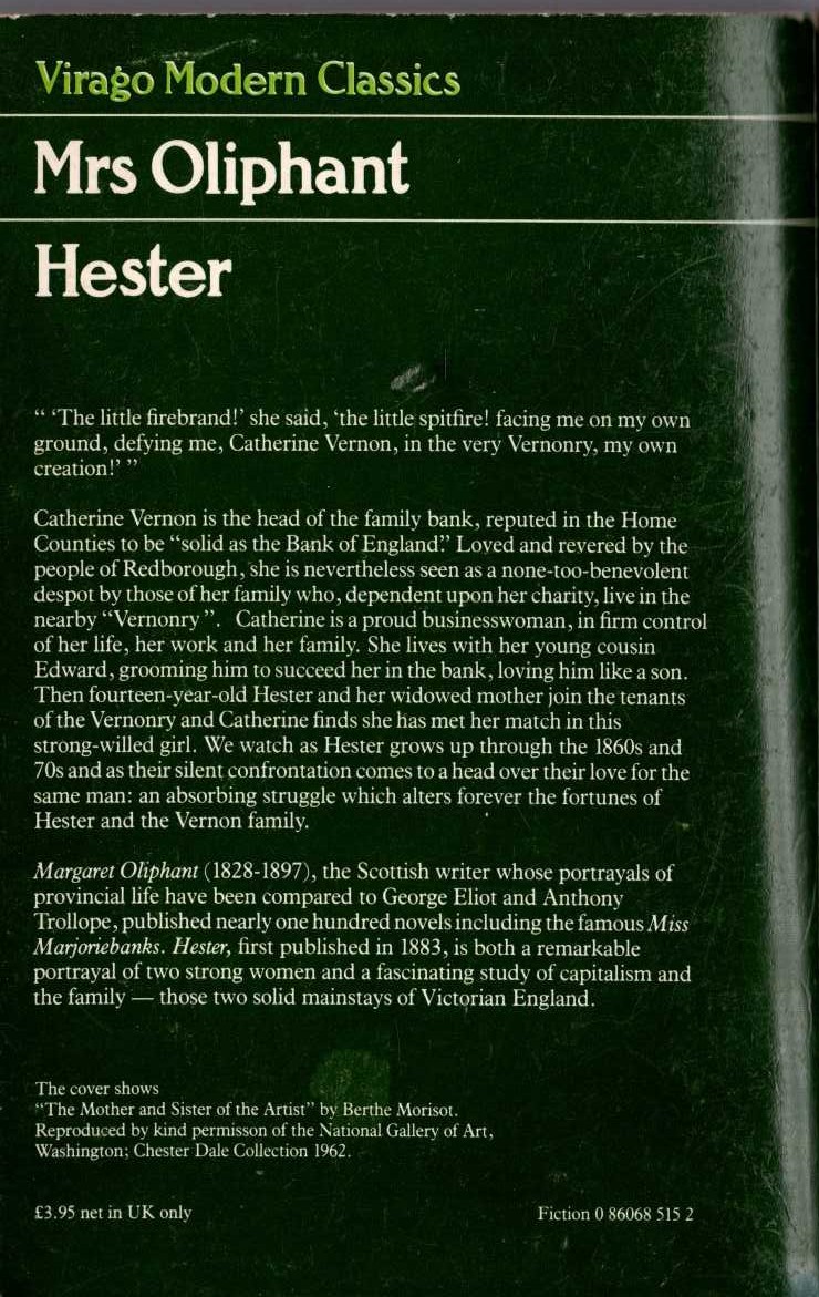 Marc Olden  HESTER magnified rear book cover image