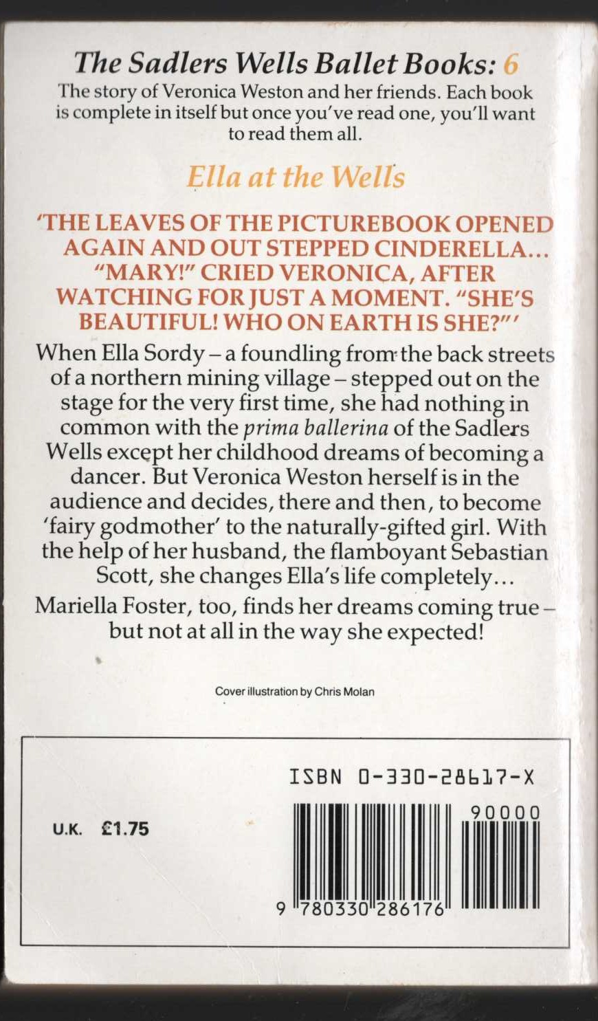 Lorna Hill  ELLA AT THE WELLS magnified rear book cover image