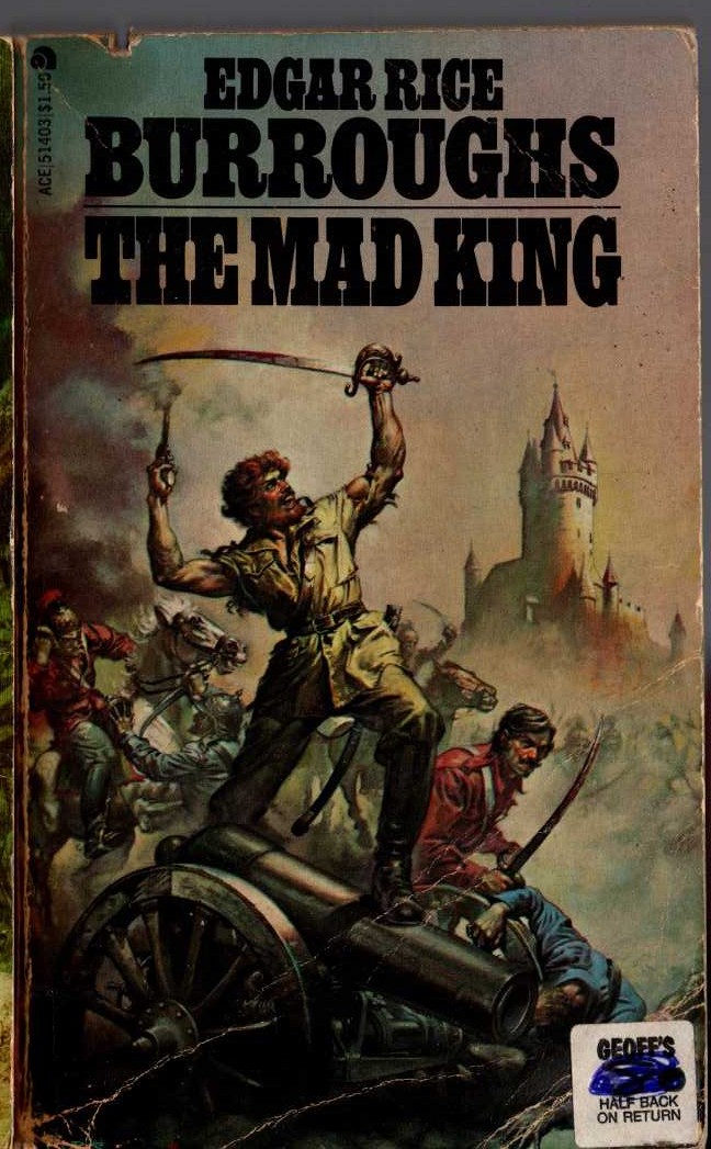 Edgar Rice Burroughs  THE MAD KING front book cover image