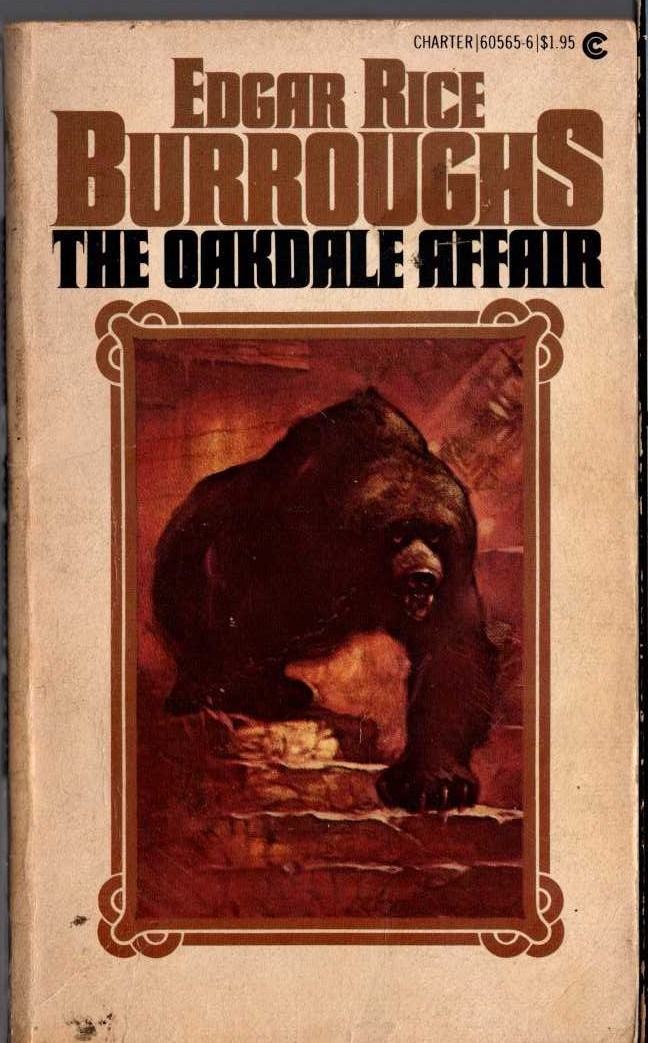 Edgar Rice Burroughs  THE OAKDALE AFFAIR front book cover image