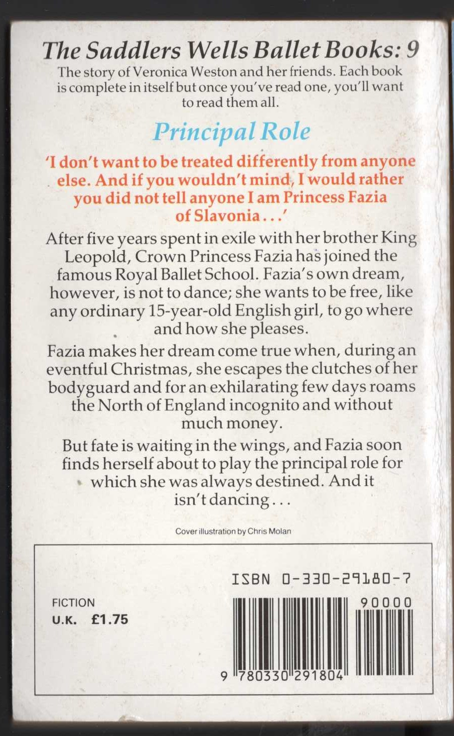 Lorna Hill  PRINCIPAL ROLE magnified rear book cover image