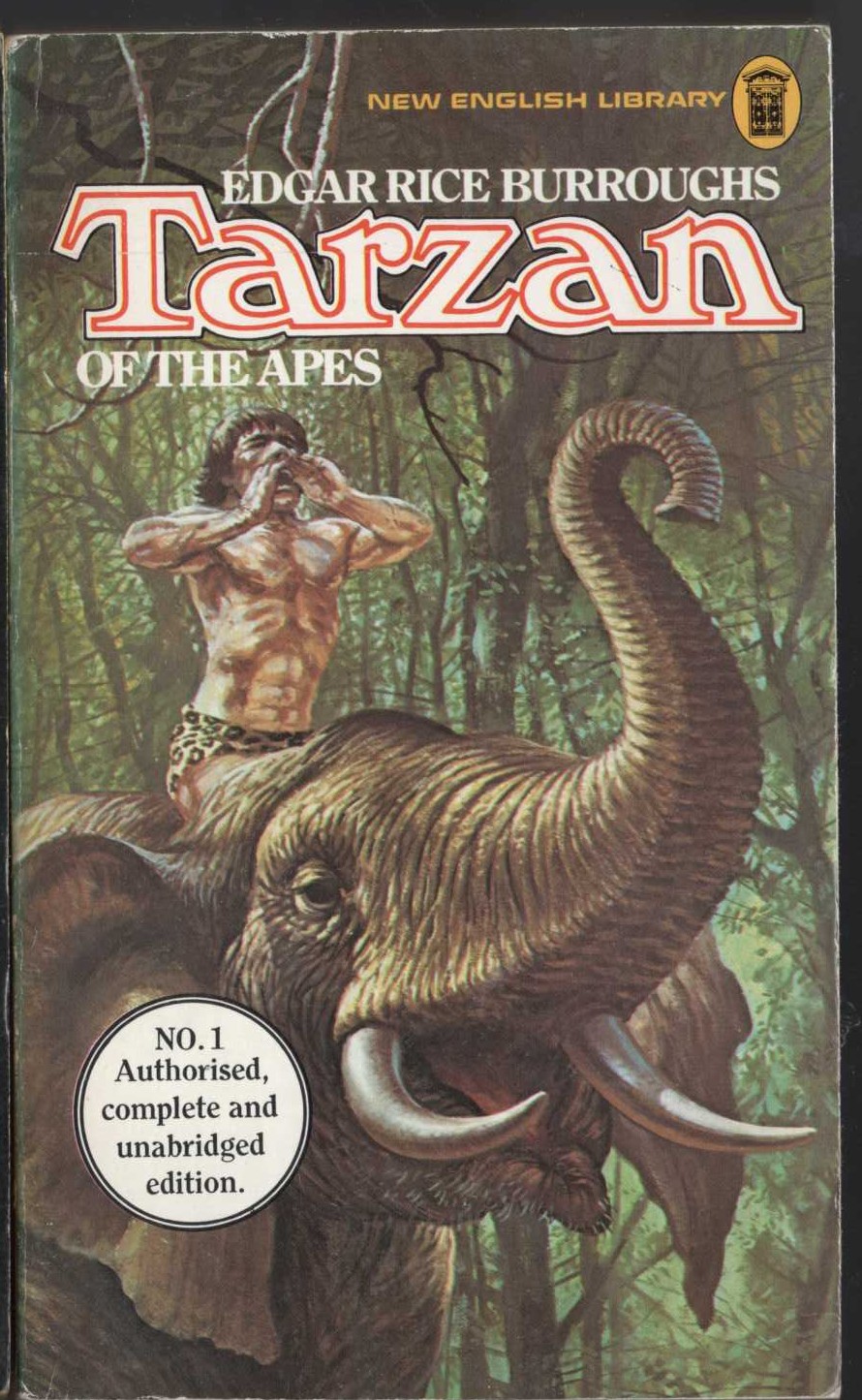 Edgar Rice Burroughs  TARZAN OF THE APES front book cover image
