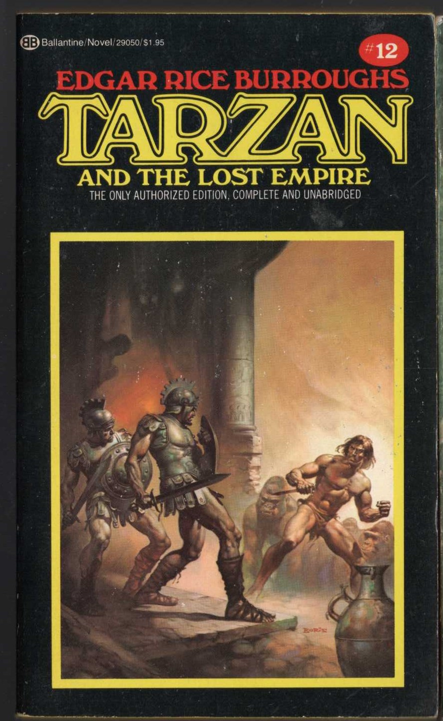 Edgar Rice Burroughs  TARZAN AND THE LOST EMPIRE front book cover image