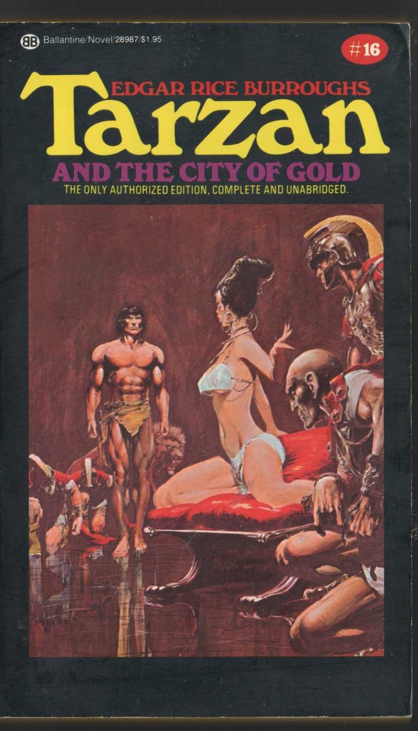 Edgar Rice Burroughs  TARZAN AND THE CITY OF GOLD front book cover image