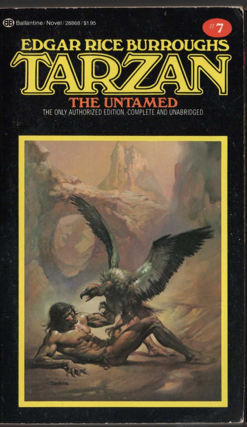 Edgar Rice Burroughs  TARZAN THE UNTAMED front book cover image