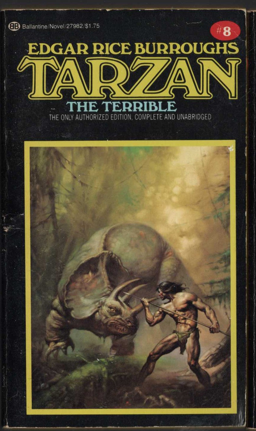 Edgar Rice Burroughs  TARZAN THE TERRIBLE front book cover image