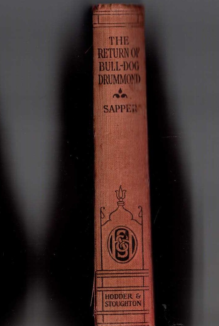 THE RETURN OF BULL-DOG DRUMMOND front book cover image