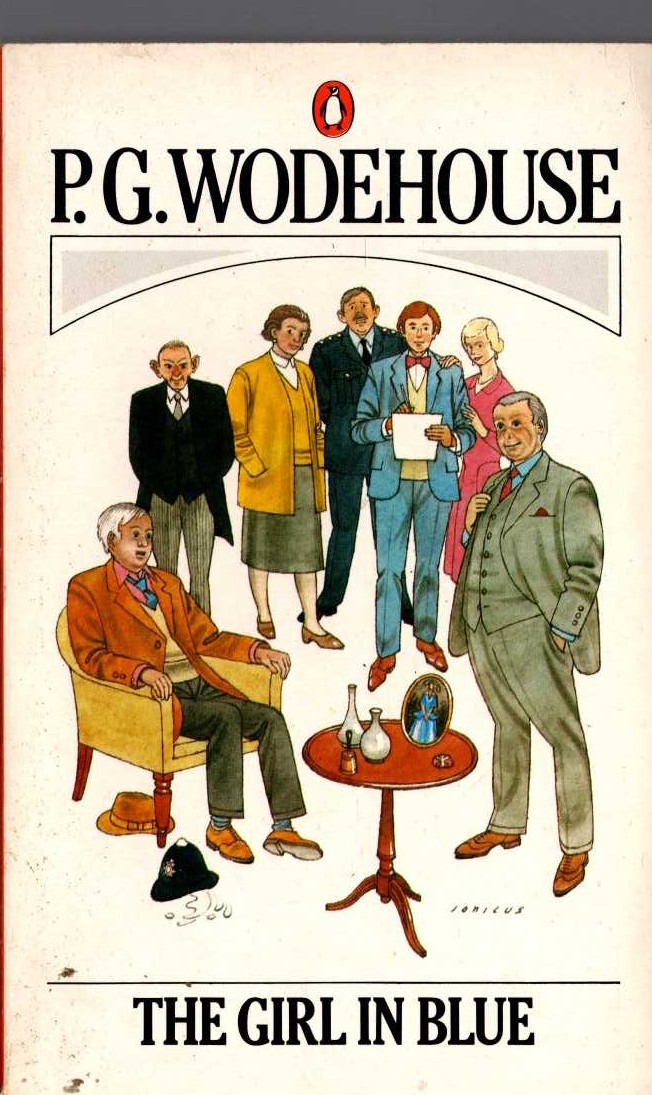 P.G. Wodehouse  THE GIRL IN BLUE front book cover image