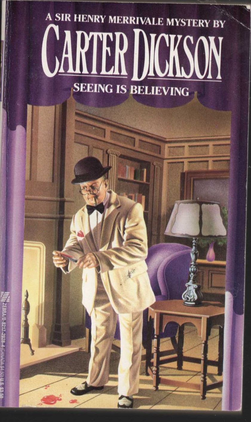 Carter Dickson  SEEING IS BELIEVING front book cover image