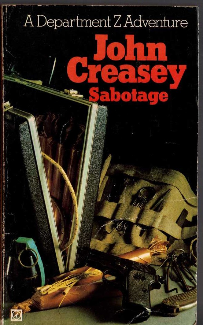 John Creasey  SABOTAGE (Department 'Z') front book cover image