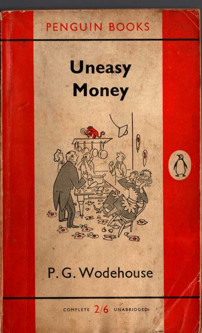 P.G. Wodehouse  UNEASY MONEY front book cover image