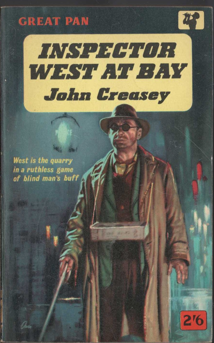 John Creasey  INSPECTOR WEST AT BAY front book cover image