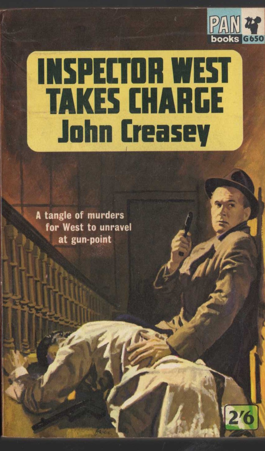 John Creasey  INSPECTOR WEST TAKES CHARGE front book cover image
