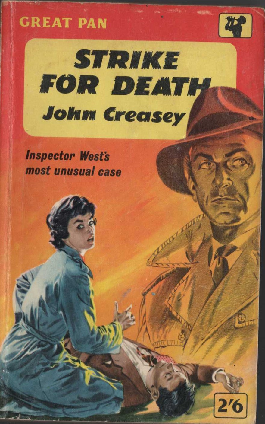 John Creasey  STRIKE FOR DEATH (Inspector West) front book cover image