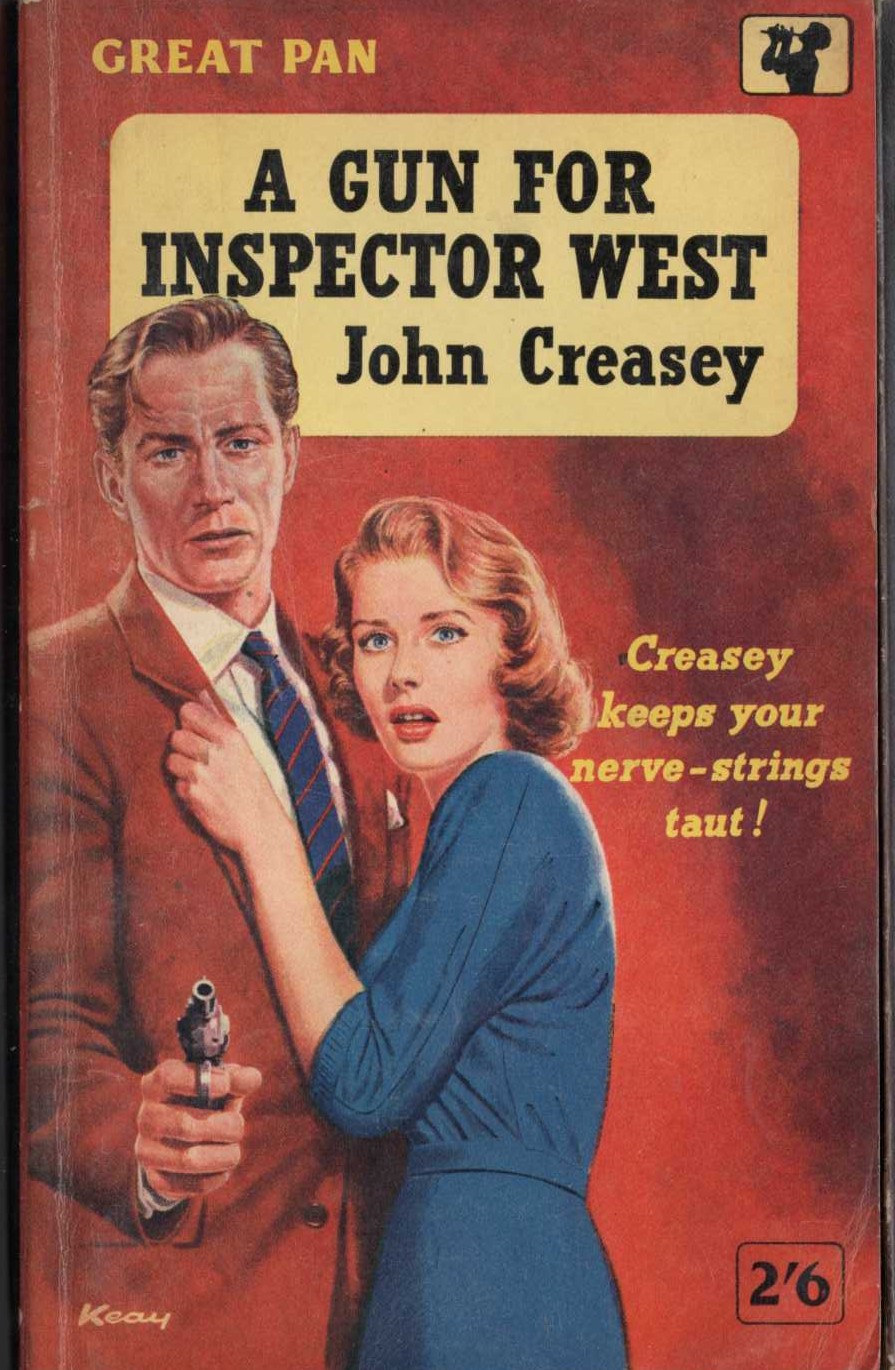 John Creasey  A GUN FOR INSPECTOR WEST front book cover image