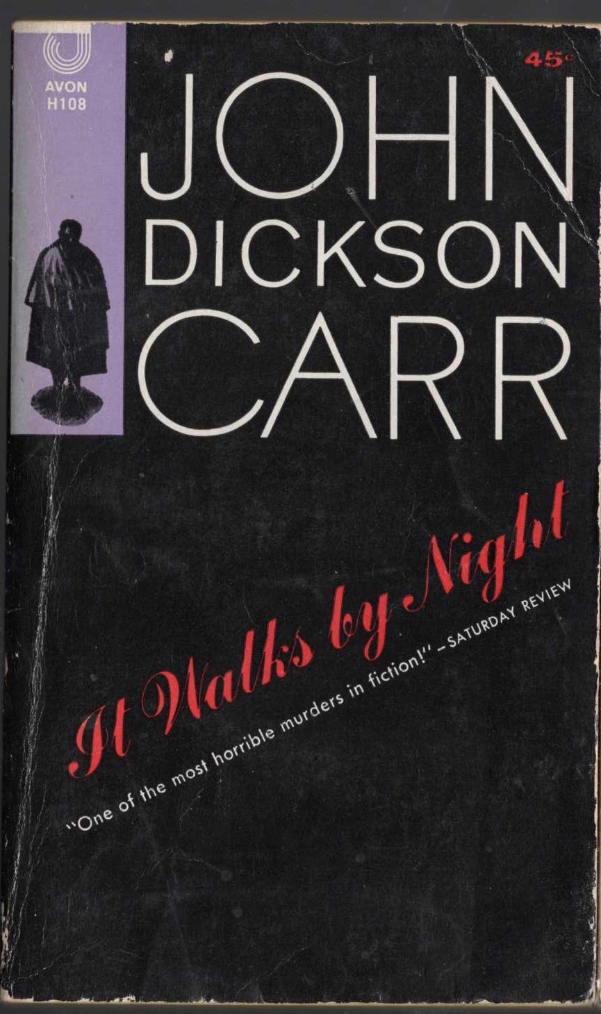 John Dickson Carr  IT WALKS BY NIGHT front book cover image