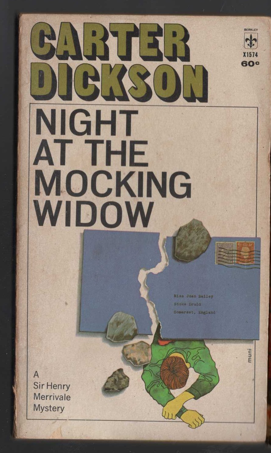 Carter Dickson  NIGHT AT THE MOCKING WIDOW front book cover image