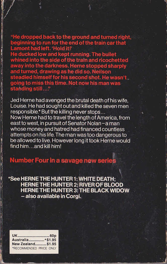 John McLaglen  HERNE THE HUNTER 4: SHADOW OF THE VULTURE magnified rear book cover image