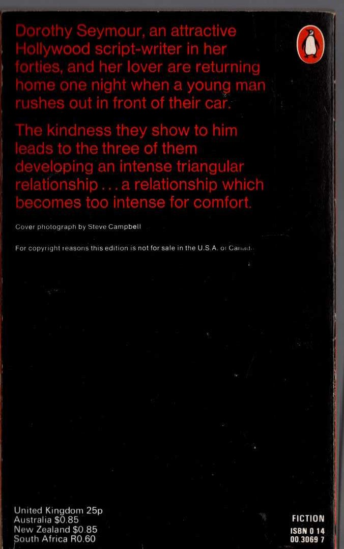 Francoise Sagan  THE HEART-KEEPER magnified rear book cover image