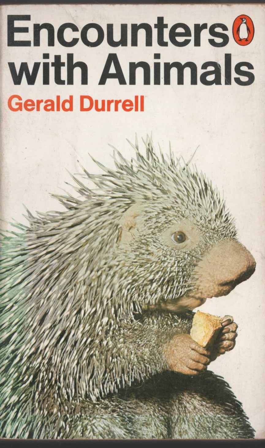 Gerald Durrell  ENCOUNTERS WITH ANIMALS front book cover image
