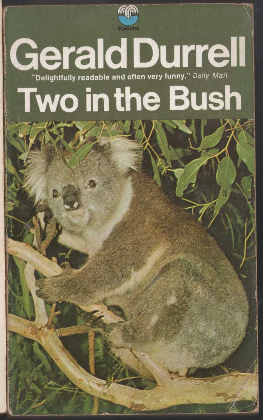 Gerald Durrell  TWO IN THE BUSH front book cover image