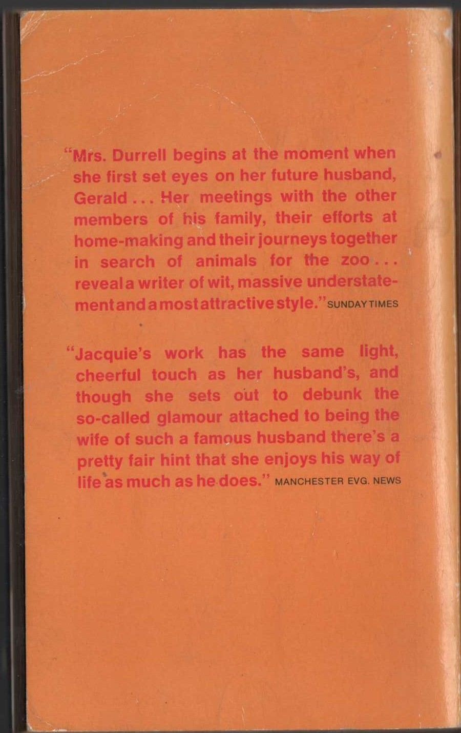 John Creasey  HAMMER THE TOFF magnified rear book cover image