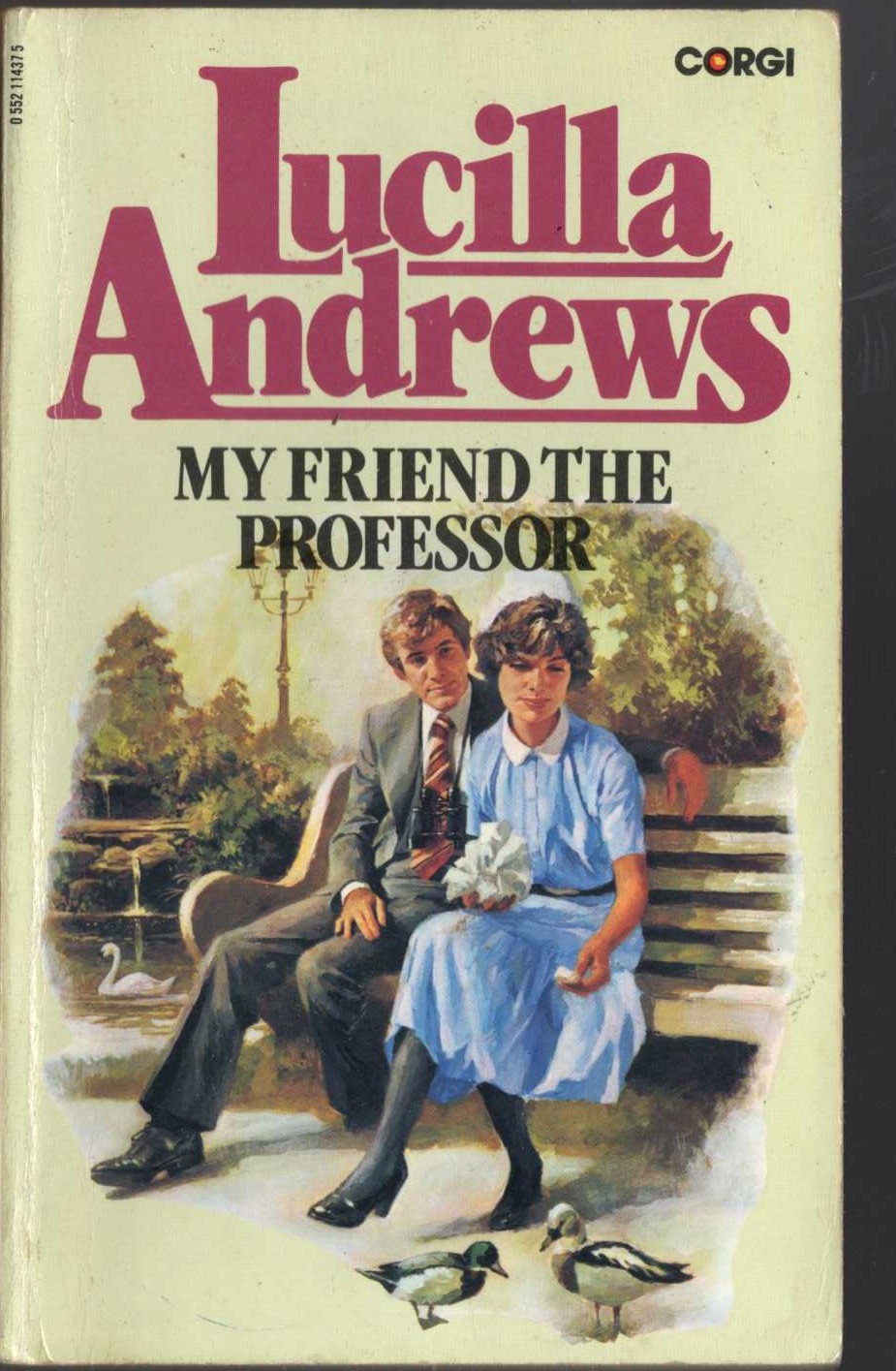 Lucilla Andrews  MY FRIEND THE PROFESSOR front book cover image