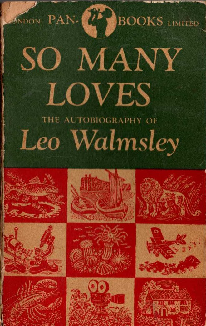 Leo Walmsley  SO MANY LOVES front book cover image