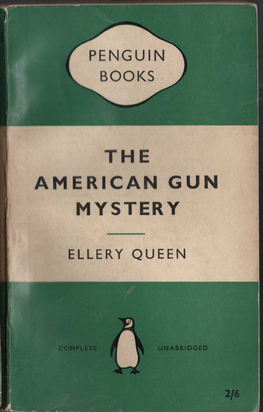 Ellery Queen  THE AMERICAN GUN MYSTERY front book cover image