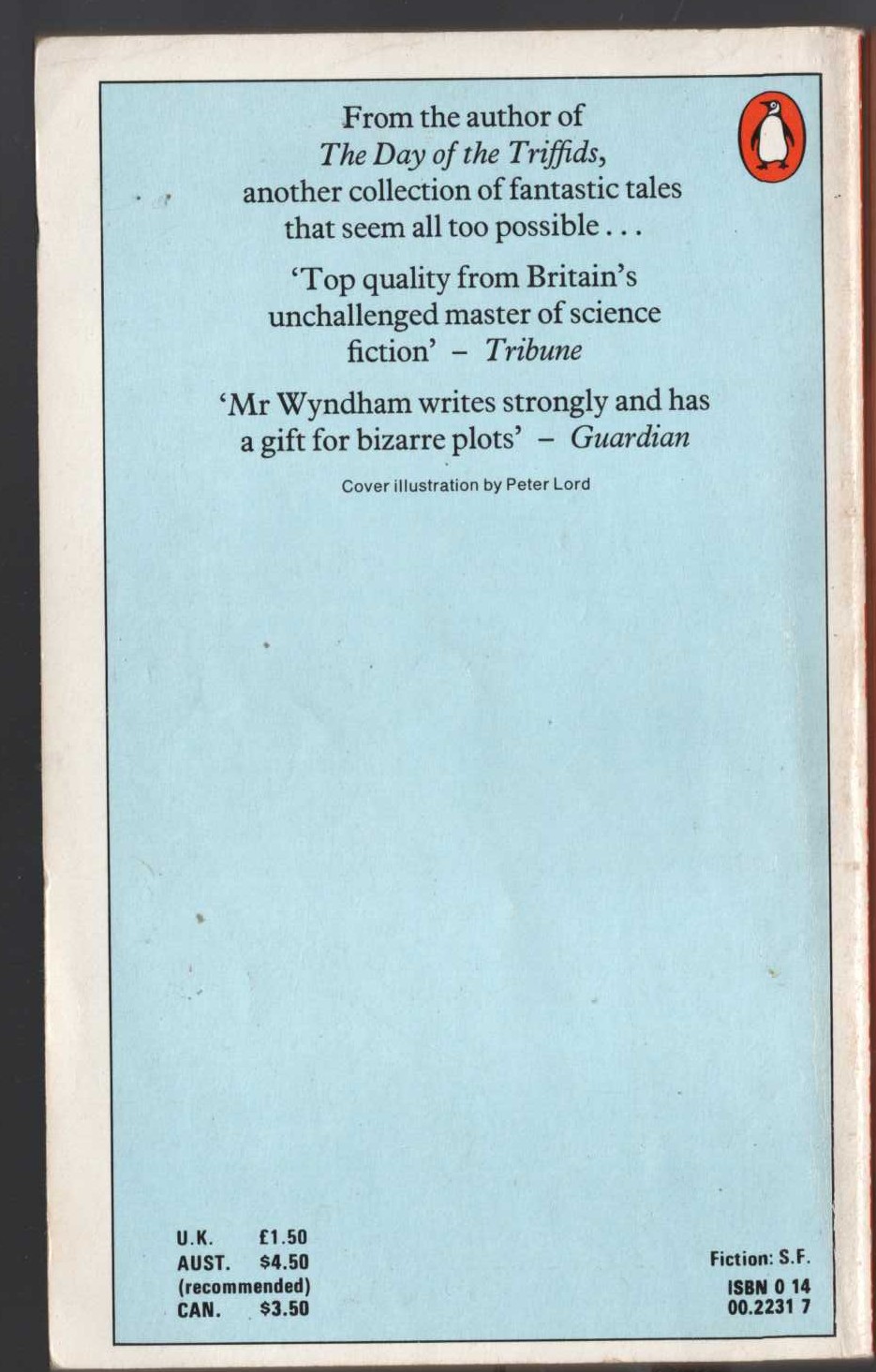 John Wyndham  CONSIDER HER WAYS AND OTHERS magnified rear book cover image