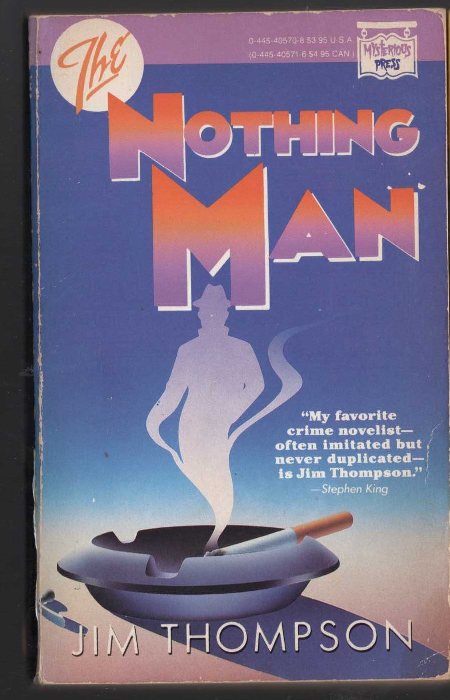 Jim Thompson  NOTHING MAN front book cover image