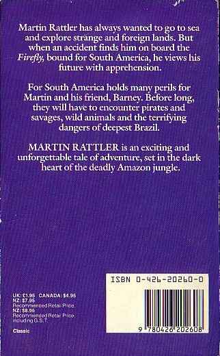 R.M. Ballantyne  MARTIN RATTLER magnified rear book cover image