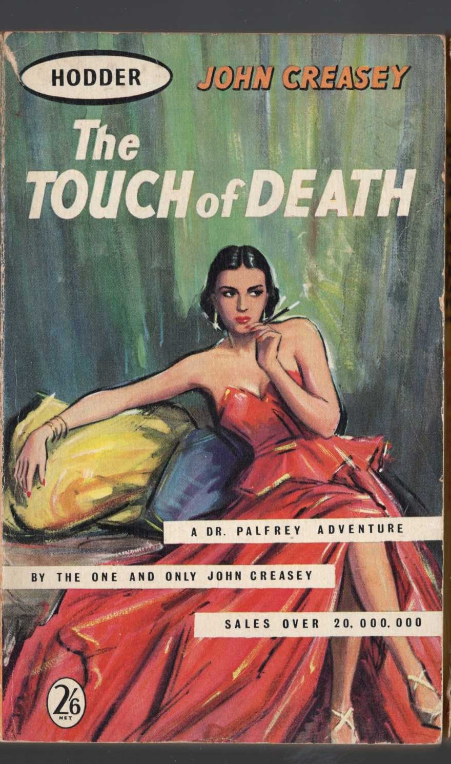 John Creasey  THE TOUCH OF DEATH front book cover image