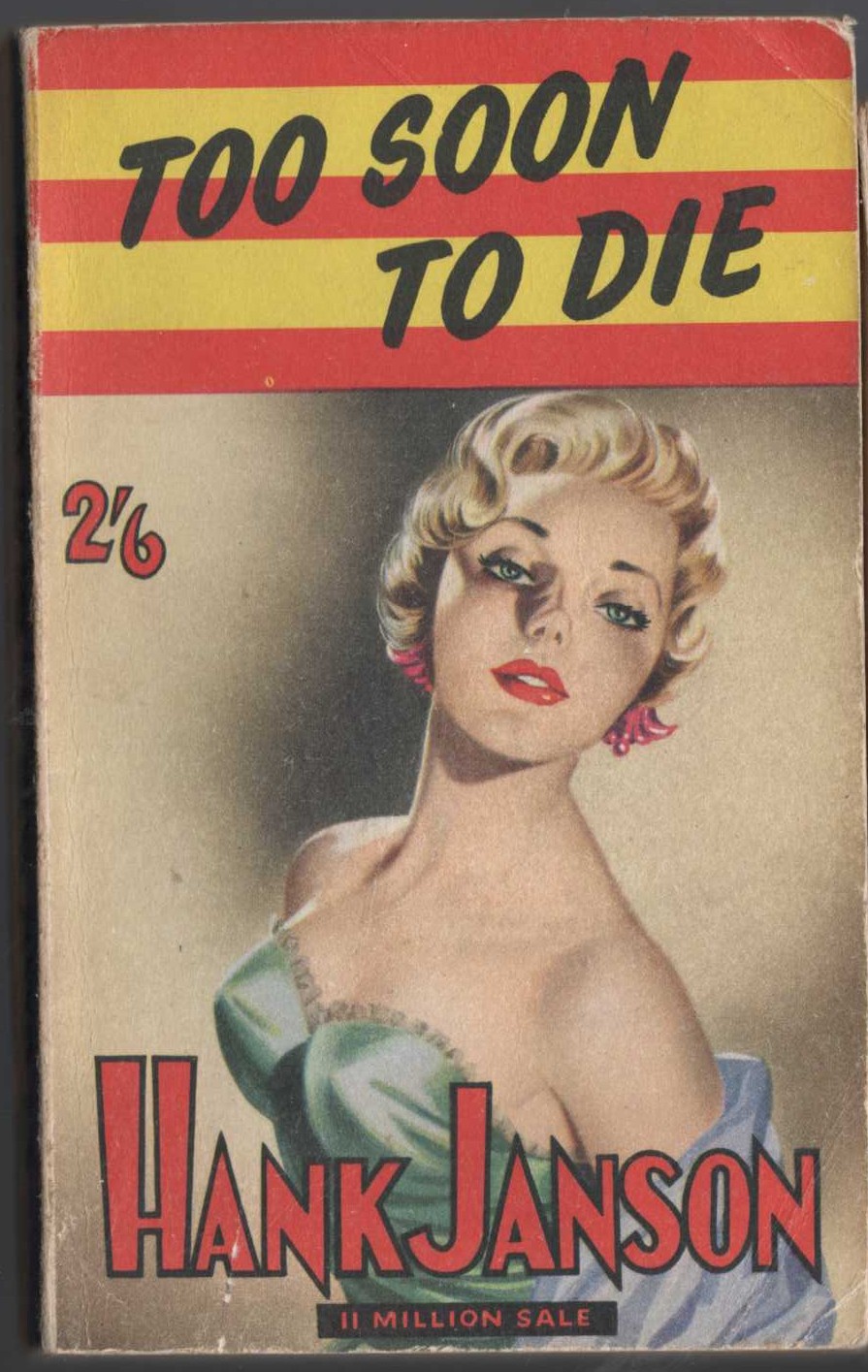 Hank Janson  TOO SOON TO DIE front book cover image