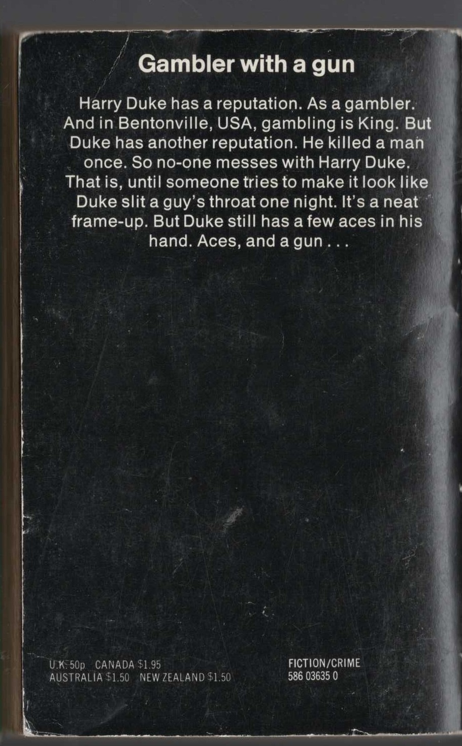 James Hadley Chase  JUST THE WAY IT IS magnified rear book cover image