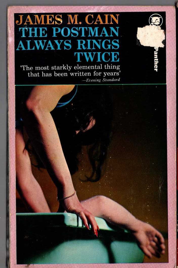 James M. Cain  THE POSTMAN ALWAYS RINGS TWICE front book cover image