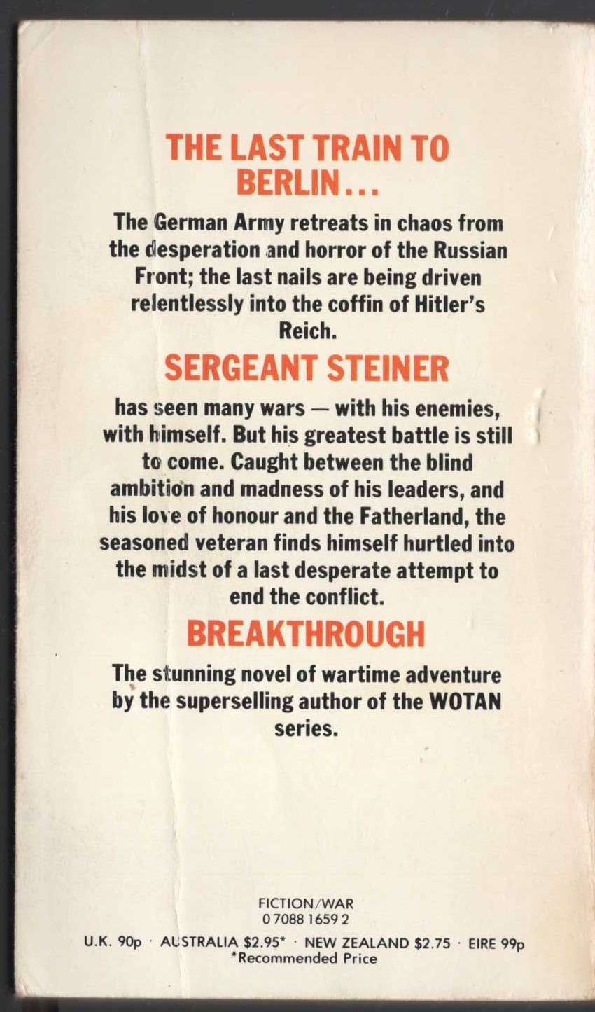 Leo Kessler  BREAKTHROUGH magnified rear book cover image