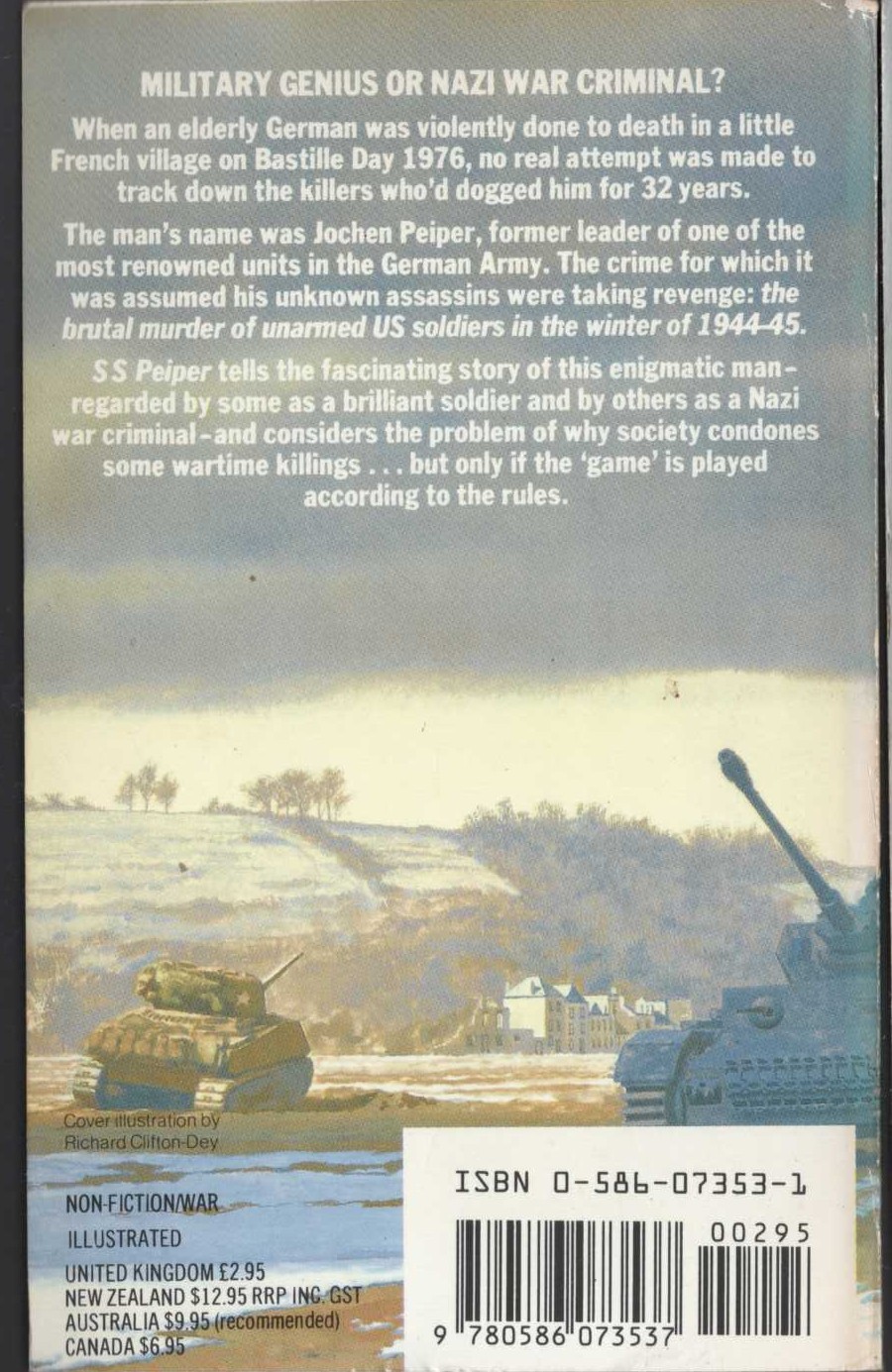 Leo Kessler  SS PEIPER (non-fiction) magnified rear book cover image