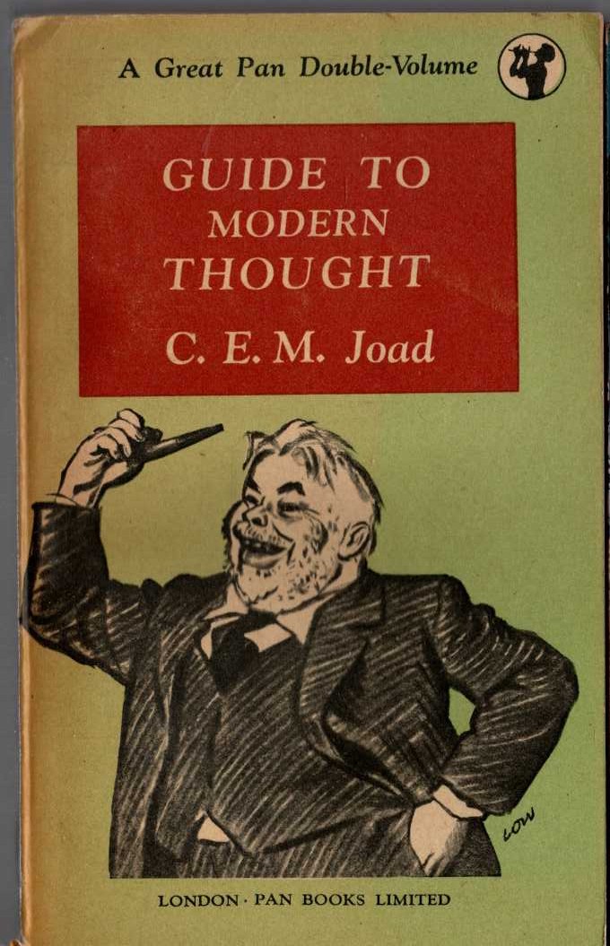 C.E.M. Joad  GUIDE TO MODERN THOUGHT front book cover image