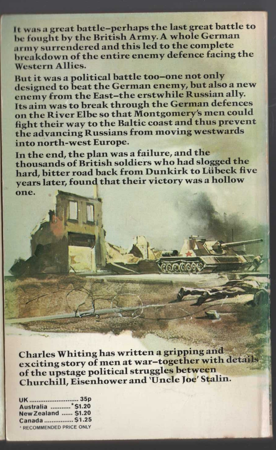 Charles Whiting  FINALE AT FLENSBURG magnified rear book cover image