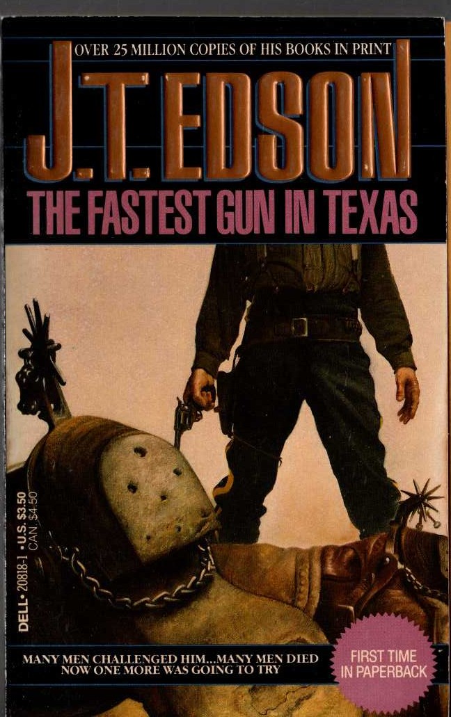 J.T. Edson  THE FASTEST GUN IN TEXAS front book cover image